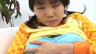 Fresh and cute young hottie Ayu Mayumi is fond of rubbing her own clit