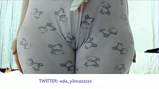 Camel Toe in Pajamas Close up