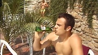 Sexy Blonde Fucked Outdoors After Shower