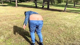 Latin bareback amateur fucked in ass outdoors