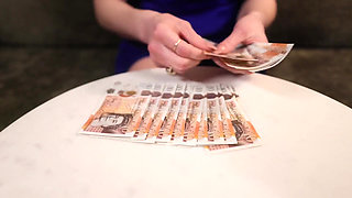 Financial Dominatrix Counting Cash