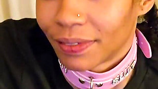 Sexy Submissive Ebony Slut Maddie X Gets Throat Fucked and Gags