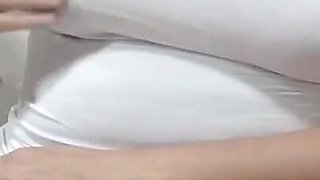 Chubby Mature Woman, After a Very Horny and Exhibitionist Party, Opening Her Legs for Strangers