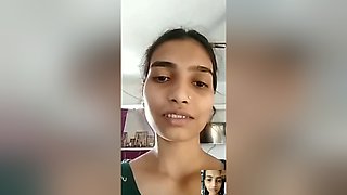 Today Exclusive-desi Chick Shows Her Boobs And Pussy On Vc 4