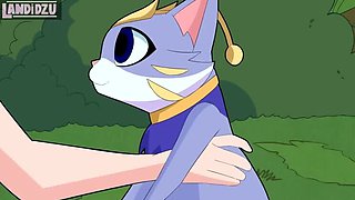 Hot Threesome with Ahri & Irelia - Rengar Fucks Them Hard (Animated Hentai)
