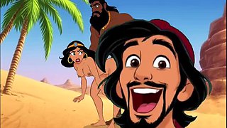 Aladdin Cartoon Porn: Horny Genie Fulfills Dirty Desires in Sexy Anime Fantasy