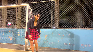 Preta Left Home at Night, I Went After Her, I Found Her in the Park, She Was so Horny That We Decided to Have Sex Right There.
