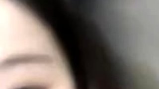 Close up POV of teen sucking cock