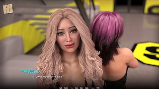 Newbie adult visual novel featuring a hot brunette with big boobs