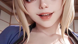 Monster cock 3 beautiful big tits girl 3d