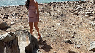 triple sex with blonde and brunette on nudist beach