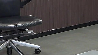 Office Lady Fights Back Against Harassing Manager, She Pours Hot Wax on His Body and Dick, Whips the Wax off, and Punishes Him