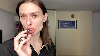 Mistress Smokes and Spits - Femdom Domination POV