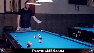 PlayingMen.com - Men in suits hook up in the club for some deep anal sex with intense passion