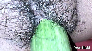 Fucking My Pussy with a Cucumber