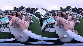 Ally Horny, Margo Von Teese VR Porn: Vacation With Stepdaddy - Episode 2 Pool Full Of Pussy - VirtualTaboo