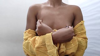 Cute Baby Doll, a Teen Girl Hiding From Family and Masturbating