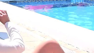 AuntJudysXXX - Busty MILF Keira Fucks the Pool Boy