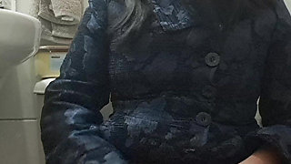 MILF Is Naked Under Her Coat, Ready to Go Out