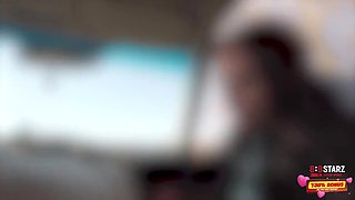 Vicky Sixxx, Simon Winternight And Black Lynn In Public Blowjob Turn By Turn During The Car Trip