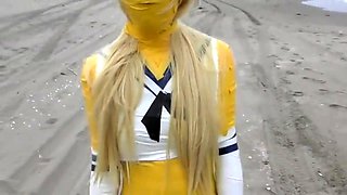 Big boobs amateur hottie sex outdoor in public
