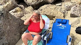 Brunette Amateur Nailed Outdoors In Public