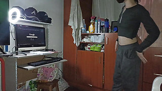 hot sex with one of her students ! she strips her naked and fucks her while she kept doing work to get through the year