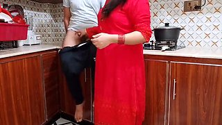 Desi Sister-in-Law Fucked Hard by Brother-in-Law in Kitchen - First Time Rough Sex