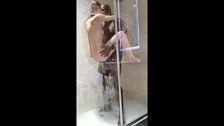 Agzz and Dimitri Shower Scene.