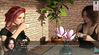 Curvy big boob teen mom gets playful in 3D animation