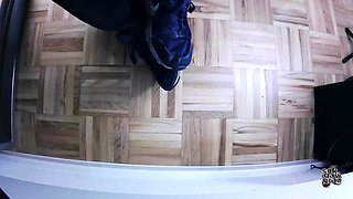 Filmed under the desk