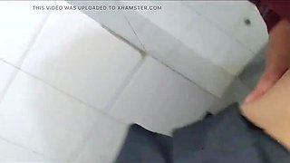 Astrid Cute College Cutie Gets Creampied in Public Bathroom Fuck