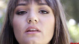 Big tits homemade brunette gets face fucked and pussy licked by a horny guy.