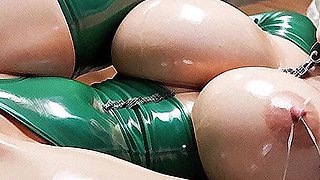 Hot Blonde BDSM Hard Sex in BDSM House, Curvy Woman with Big Tits Sucking Big Dick, Slave Woman Obey to Many Men