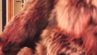 Try on Haul: Natural Long Fur Coat! and Pvc Catsuit! Arya Grander