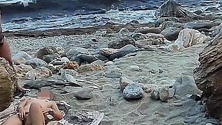#2 Flashing My Pussy in Front of a Guy in Public Beach and He Helps Me Squirt - It's Very Risky - Misscreamy