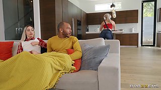 My GF's Big Sister Does Anal: Sneaky Interracial Ass Fucking in the Kitchen Kay Carter, Delilah Day, Musa Phoenix