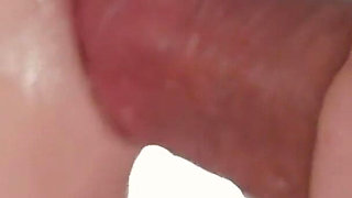 Close up: Sensual Babe Make Your Cock Pulsating Cum in Mouth! Best Real Sloppy Blowjob