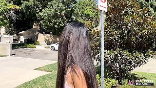 Adorable teen babe wants to screw, stroke, and cum in public