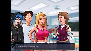 Summertime Saga - Jenny got pregnant - Diana gave me a handjob under the table - new science project is amazing FH