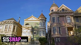 Sisswap - bored females Sophia Leone and Payton Avery surprise their stepbros with passionate oral jobs