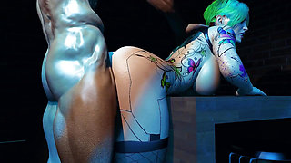 Sexy Robot Chick Is Thirsty for Anal Sex
