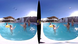 Pool Games - Fffff Topless Swimming Lesbian Tease