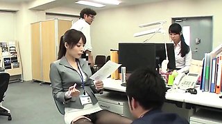 Freezing And Fucking Asian Sluts At The Office