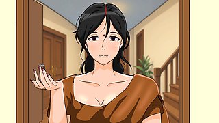 Mature anime auntie with big tits offers an unforgettable hentai experience