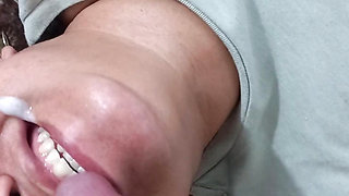 Neighbor deep throat expert sucker
