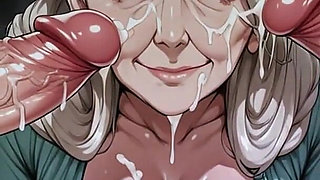 Granny Blowbang Ai with Male Voiceover