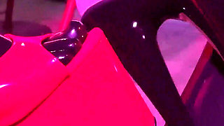 Rubber & Ava Fetishart Give Perv a Latex Footjob Part 1