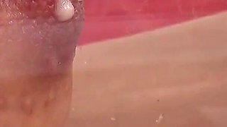 Nanako Hinata Pumps Her Nipples Until They Swell, Clamps Them Hard... and Lets Them Leak Milky Drops. Extreme Close-up POV