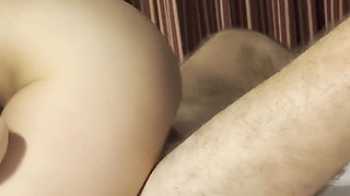 Husband Watches His Wife Fucking with a Guy She Took Home From Party, Cuckold, Squirting